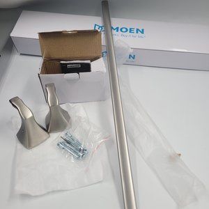 MOEN Voss 24 in. Towel Bar in Brushed Nickel	 YB5124BN